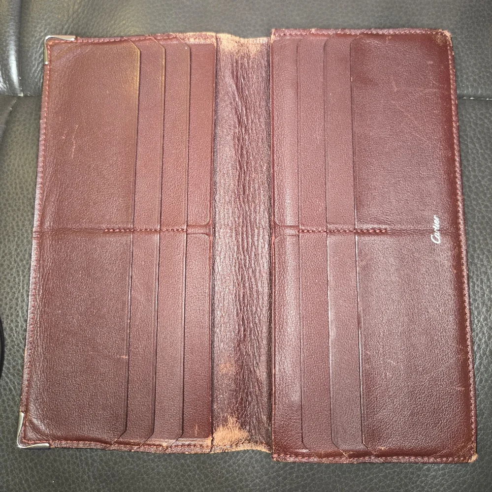 Cartier Leather Black Wallet